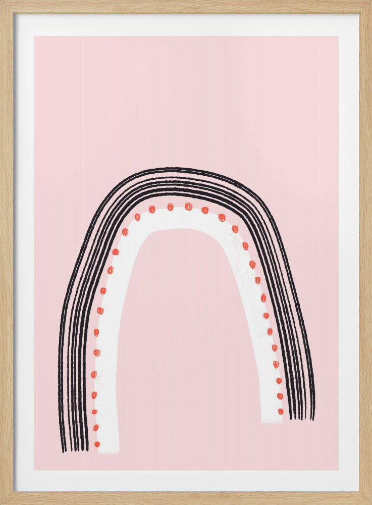 Arch with Black Lines | Poster