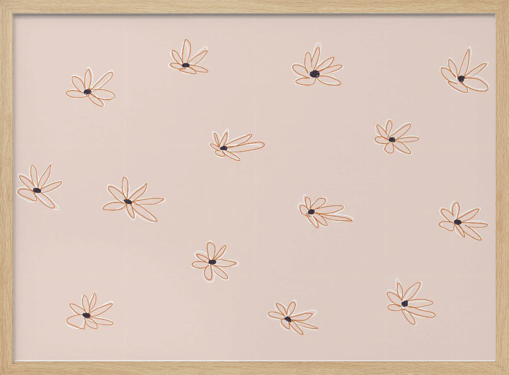 Minimalist Daisy Patterns | Poster