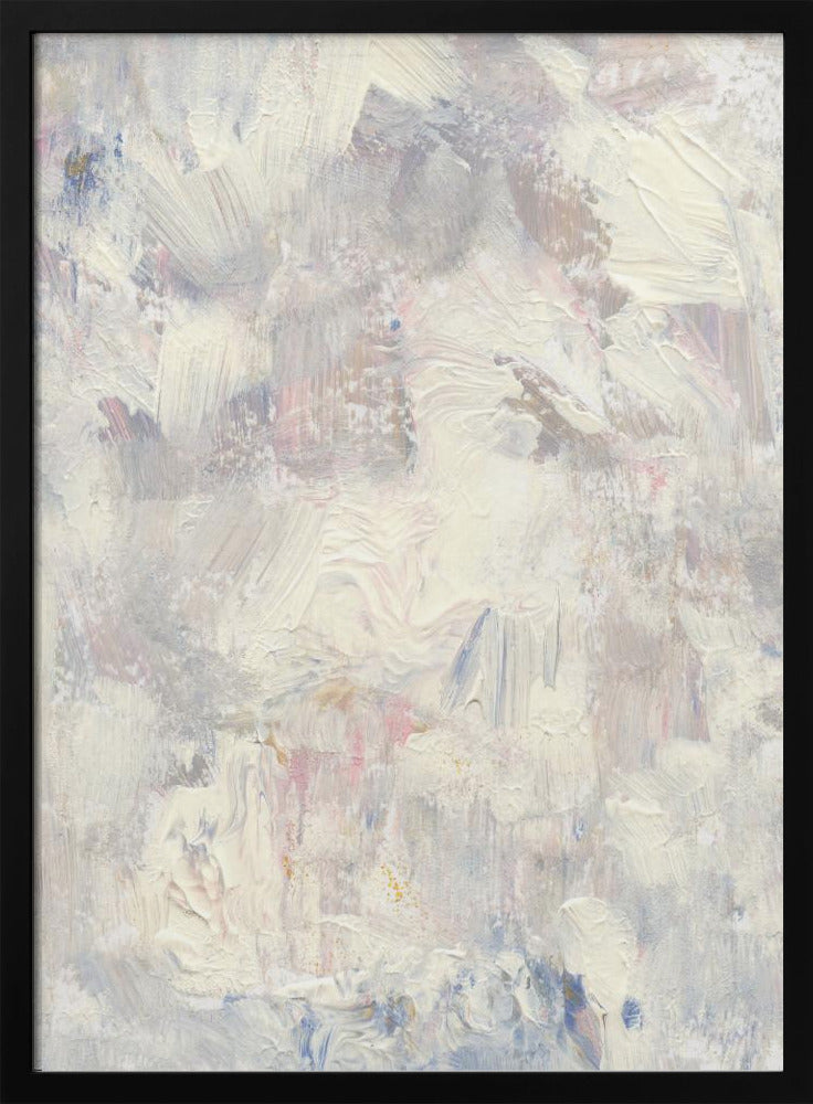 whites brushstrokes and Soft Pastel Hues | Poster