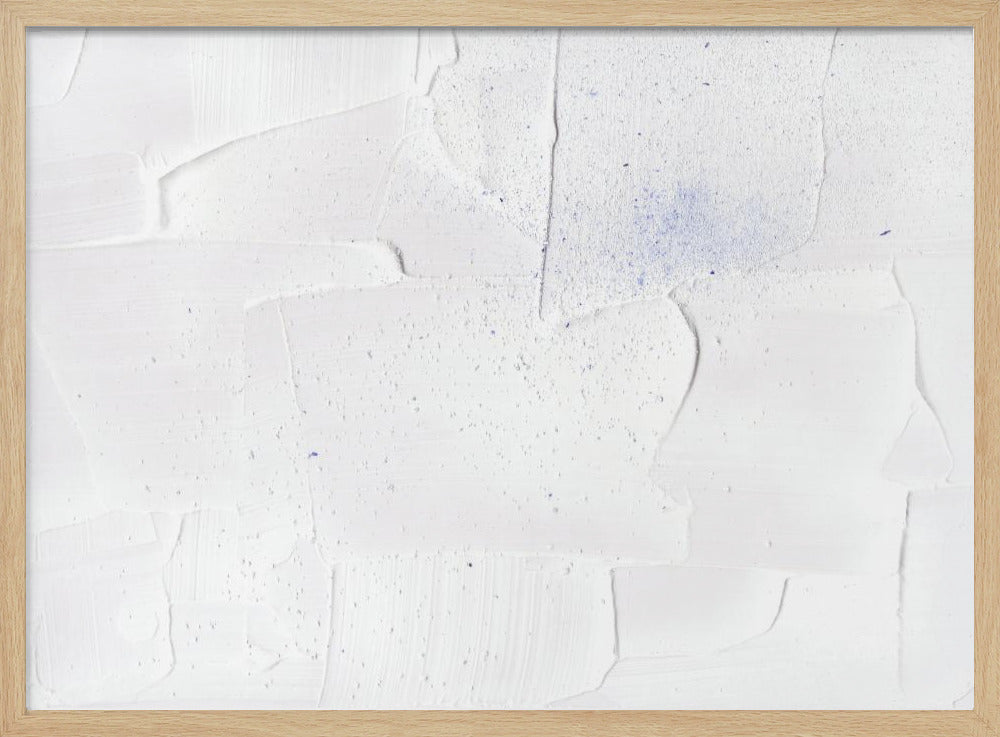 White Calm Textured | Poster