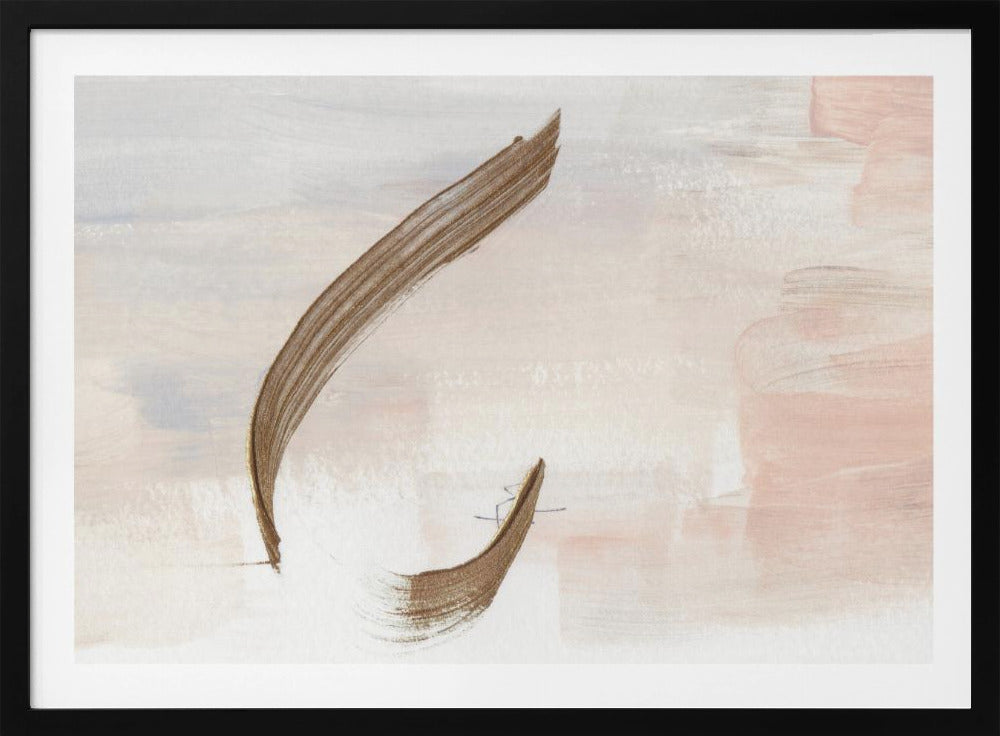 Gentle Brushstrokes in Earthy Tones | Poster