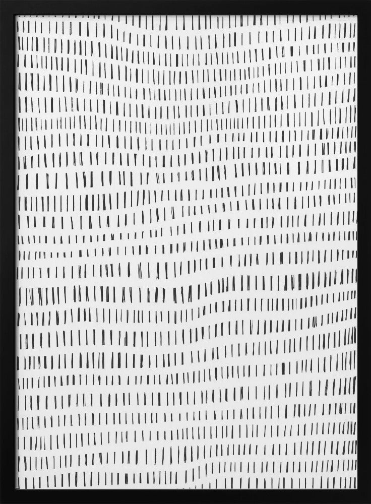 Minimalist Black Lines Rhythmically Arranged | Poster
