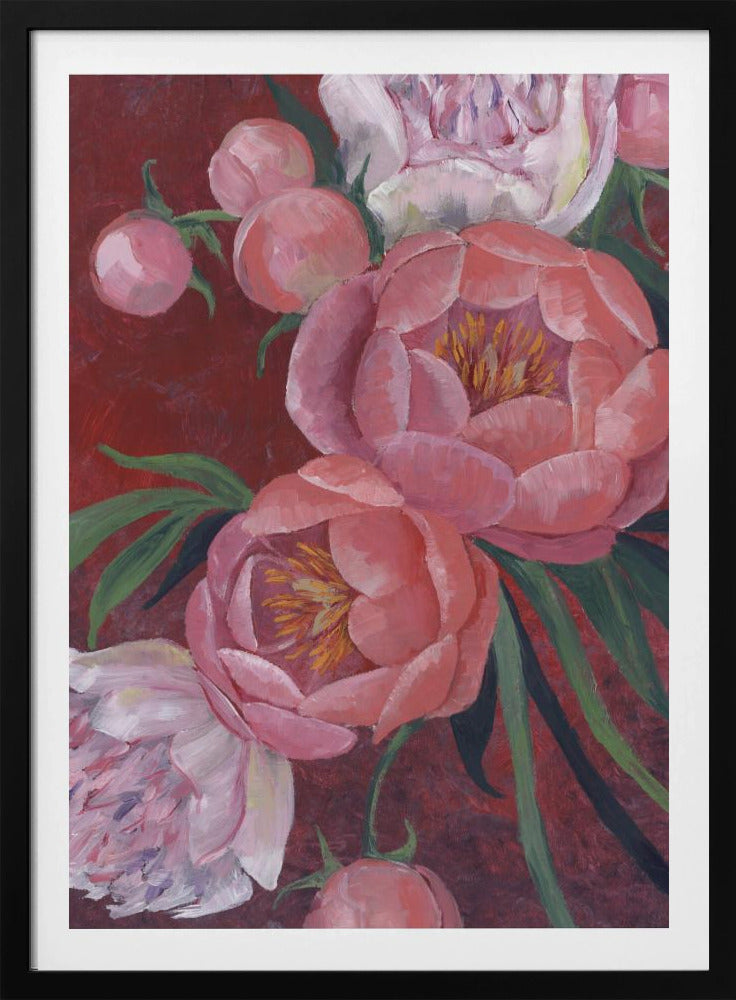 Nevaeh peonies | Poster