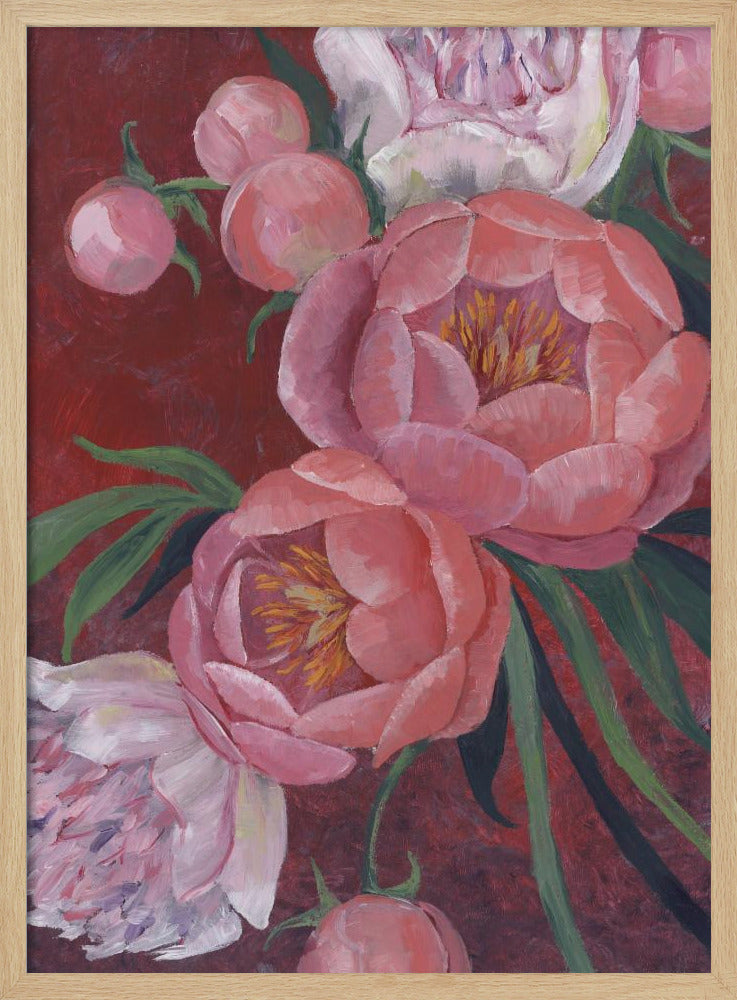 Nevaeh peonies | Poster