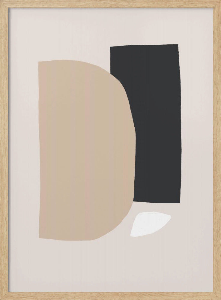 Geometric Shapes In Neutral Tones | Poster
