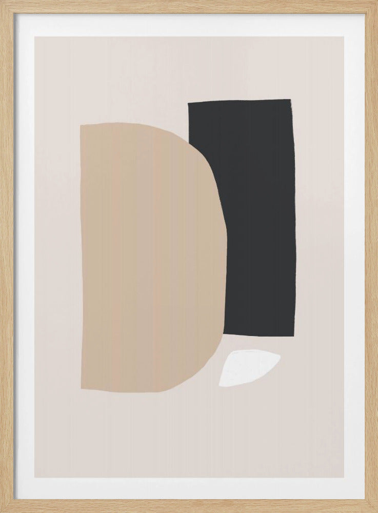 Geometric Shapes In Neutral Tones | Poster