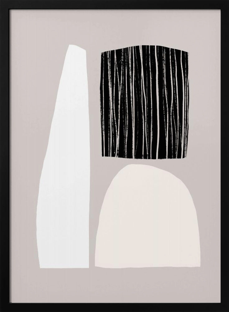 Geometric Shapes In Neutral Tones | Poster