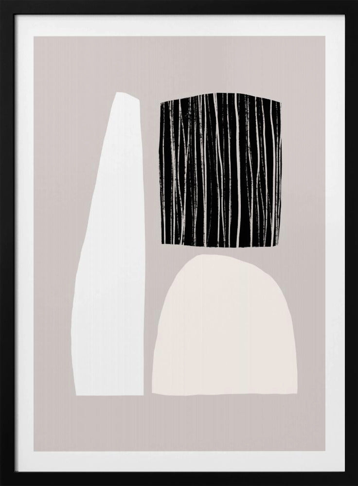 Geometric Shapes In Neutral Tones | Poster
