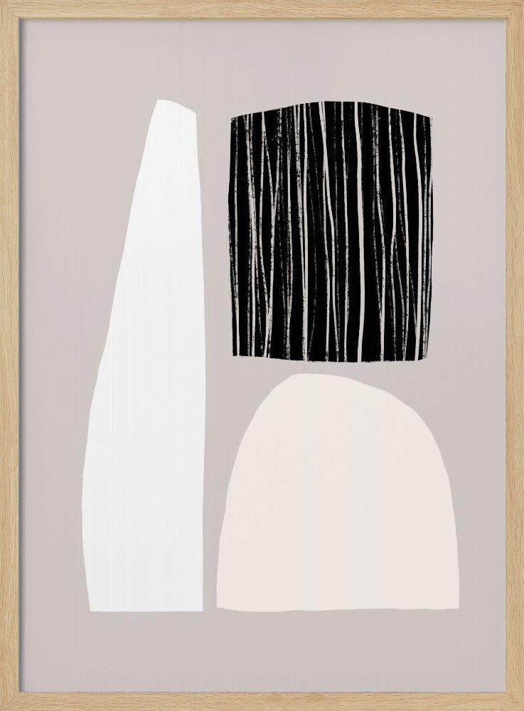 Geometric Shapes In Neutral Tones | Poster