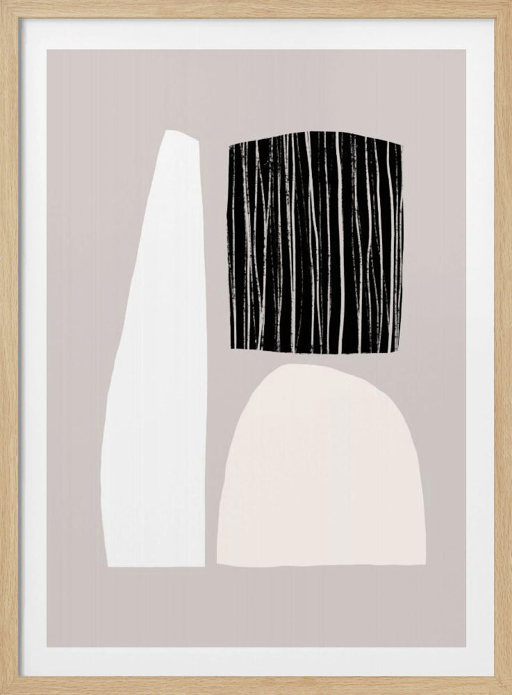 Geometric Shapes In Neutral Tones | Poster