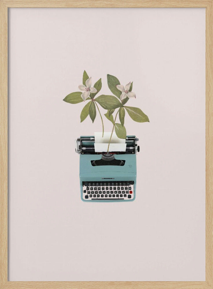 Botanical typewriter | Poster