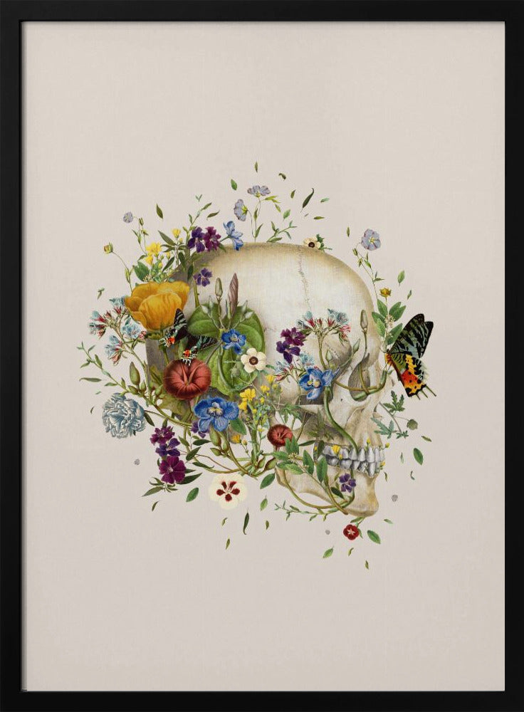 Floral skull | Poster