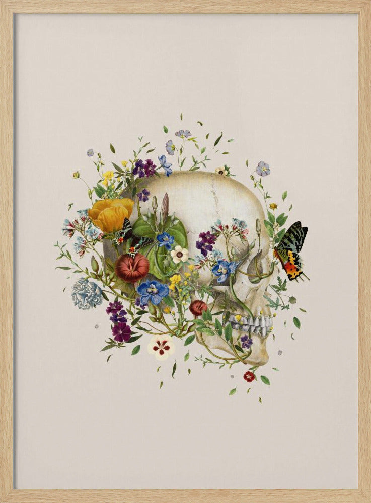 Floral skull | Poster