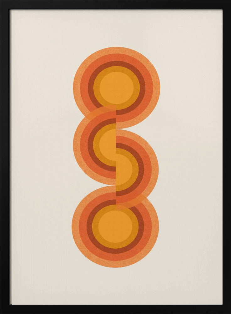 Retro Circles Trio | Poster