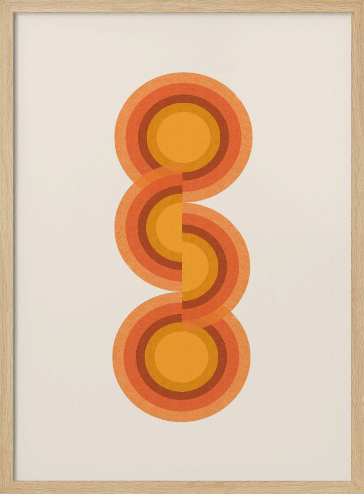 Retro Circles Trio | Poster