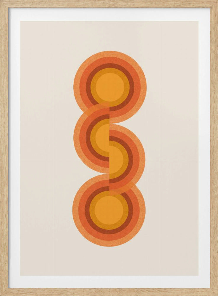 Retro Circles Trio | Poster