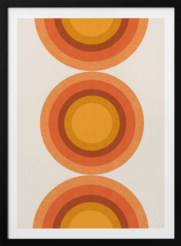 Retro Sun Circles | Poster
