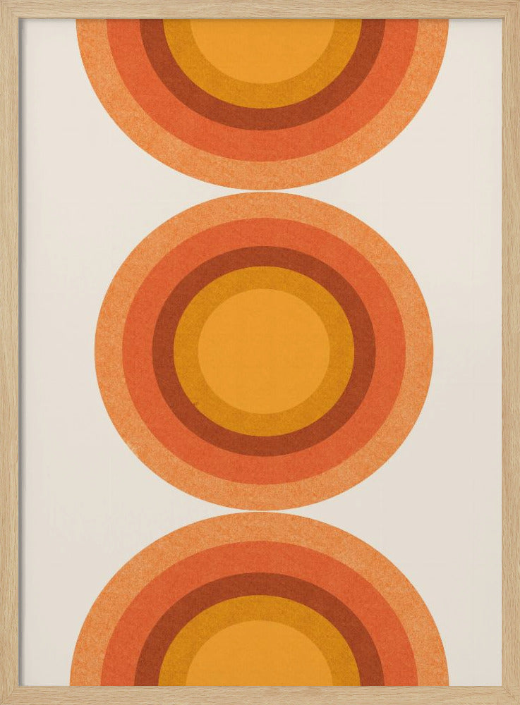 Retro Sun Circles | Poster