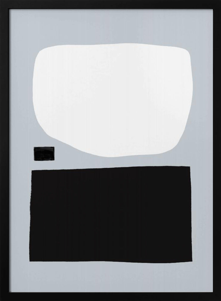 Geometric Shapes In Black And White | Poster