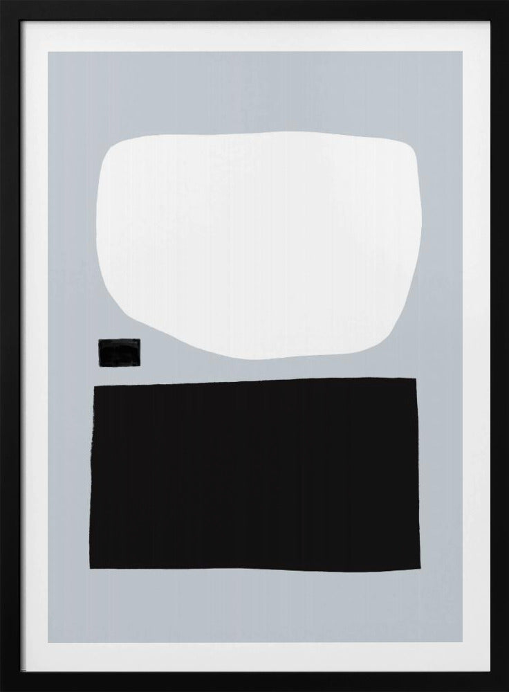 Geometric Shapes In Black And White | Poster