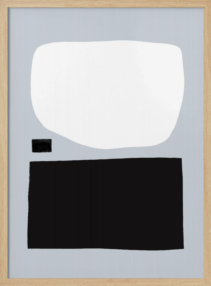 Geometric Shapes In Black And White | Poster