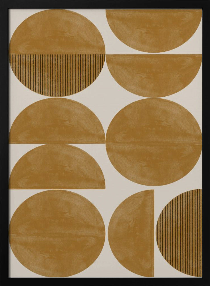 Golden Geometric Rhythm | Poster