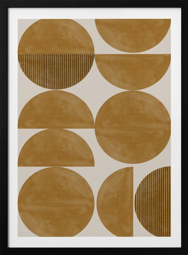 Golden Geometric Rhythm | Poster