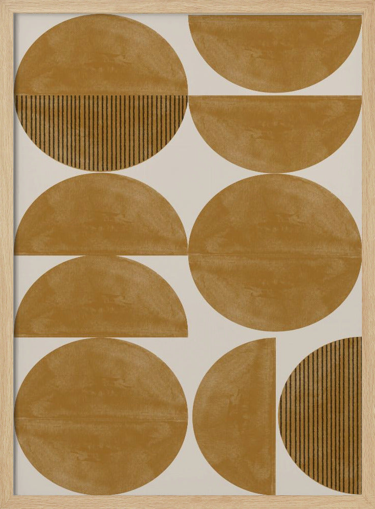 Golden Geometric Rhythm | Poster