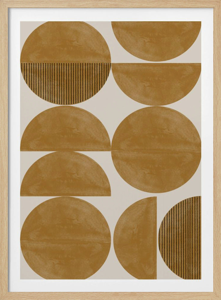 Golden Geometric Rhythm | Poster