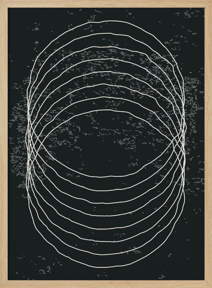 Black and White Circles | Poster