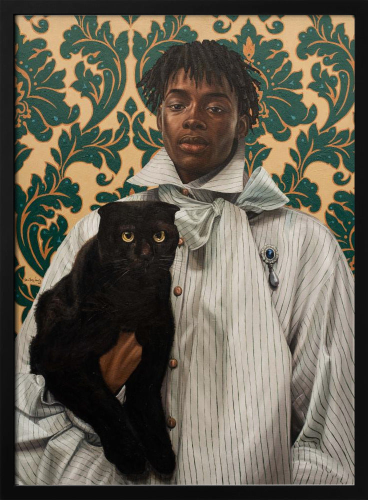 Gentleman with Cat | Poster