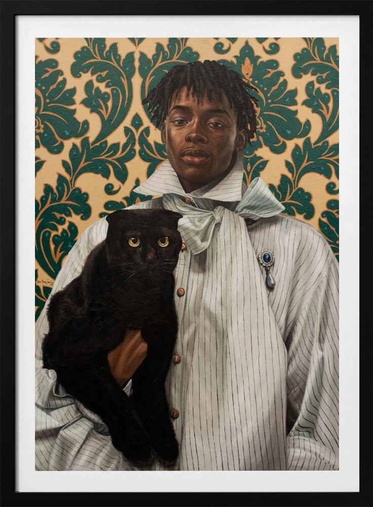 Gentleman with Cat | Poster