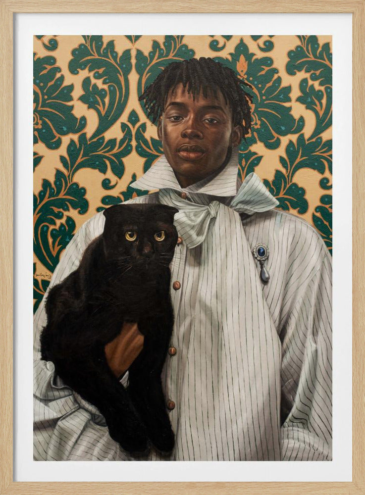 Gentleman with Cat | Poster