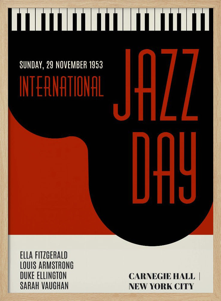 Jazzy Days   Dark Red | Poster