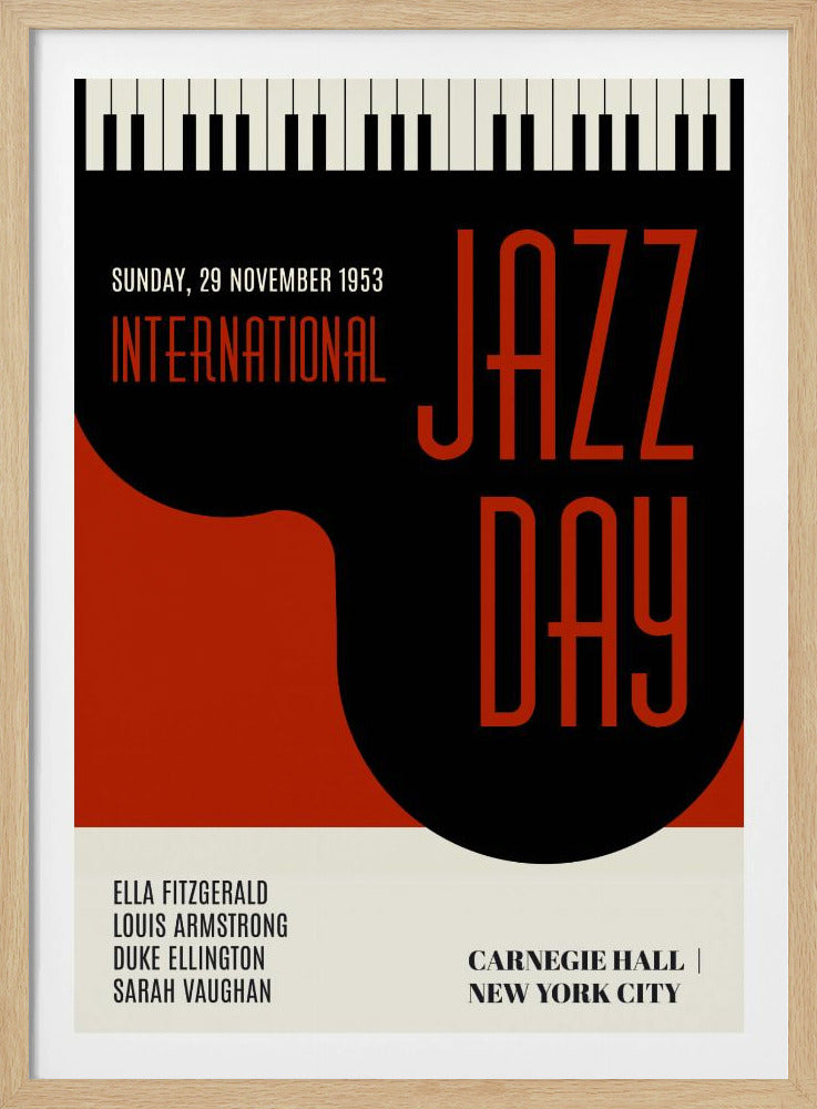 Jazzy Days   Dark Red | Poster