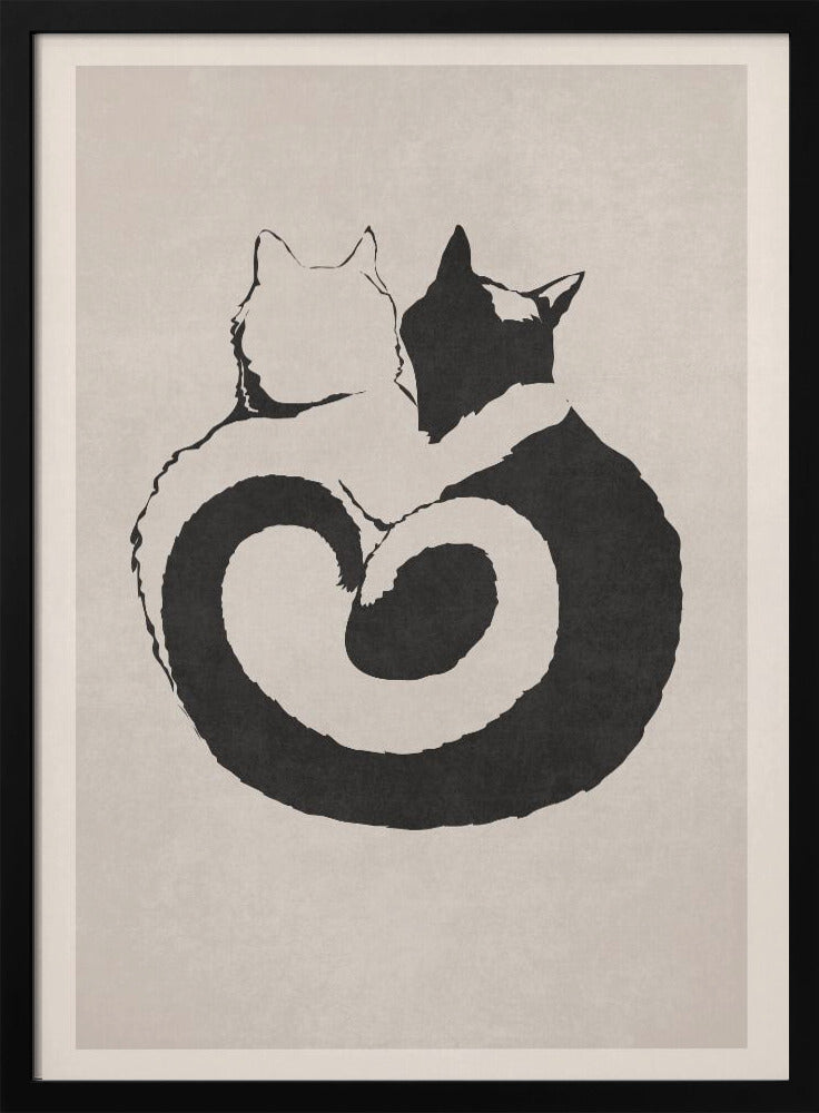 Feline Yin Yang | Poster