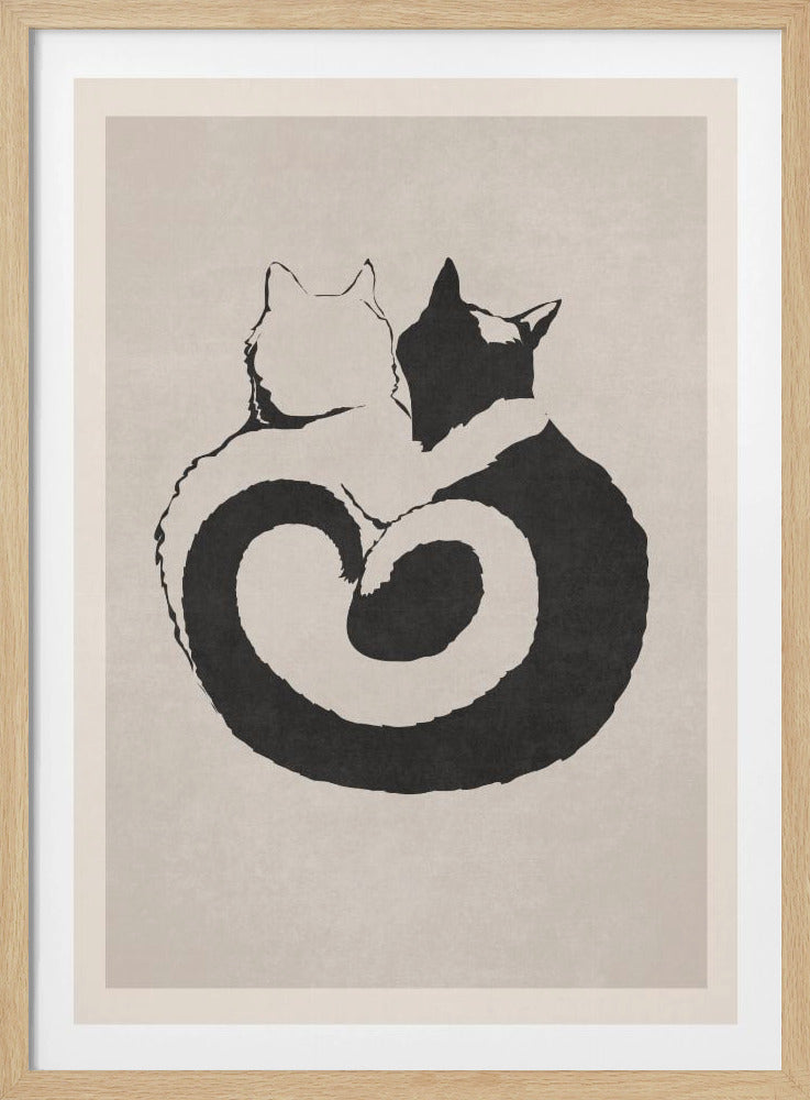 Feline Yin Yang | Poster