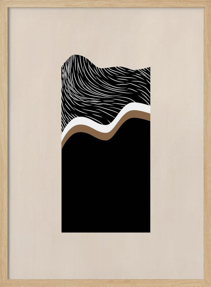 Monochrome Waves | Poster
