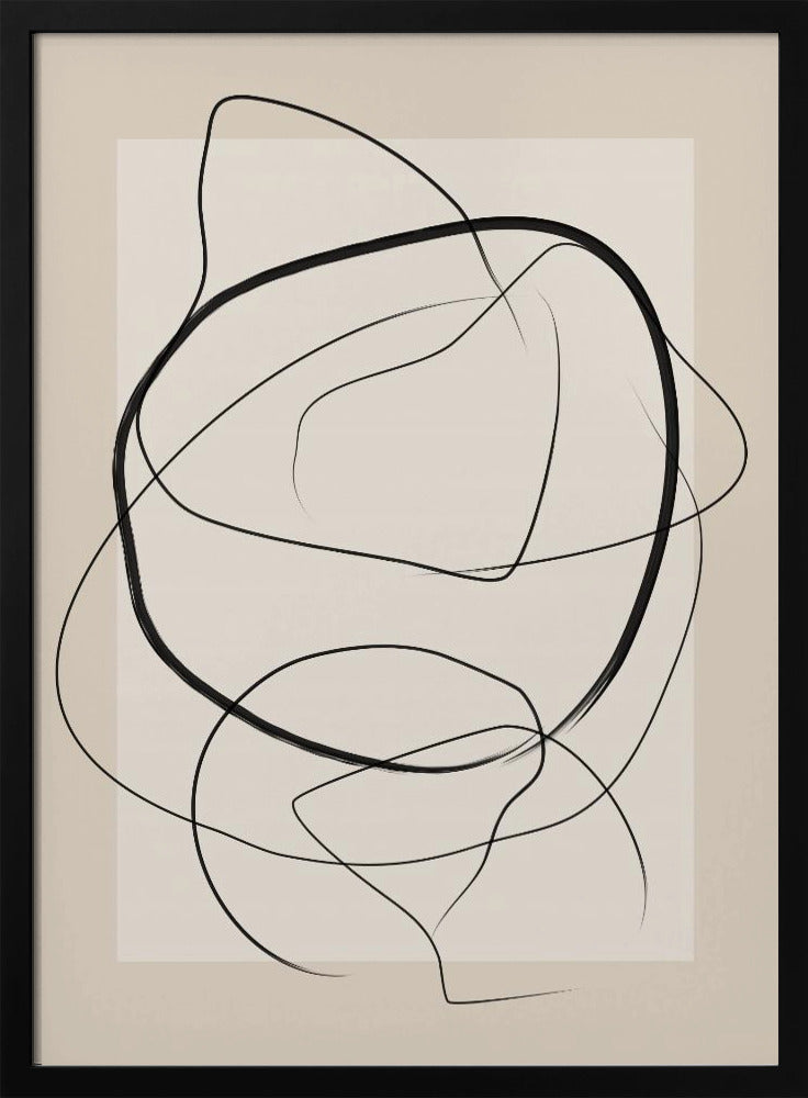 Soft Abstract Lines Art | Poster