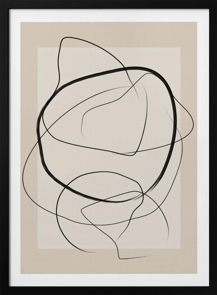 Soft Abstract Lines Art | Poster