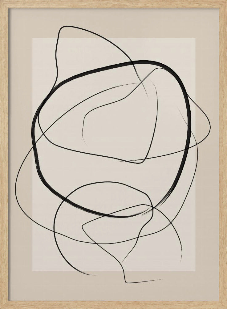 Soft Abstract Lines Art | Poster