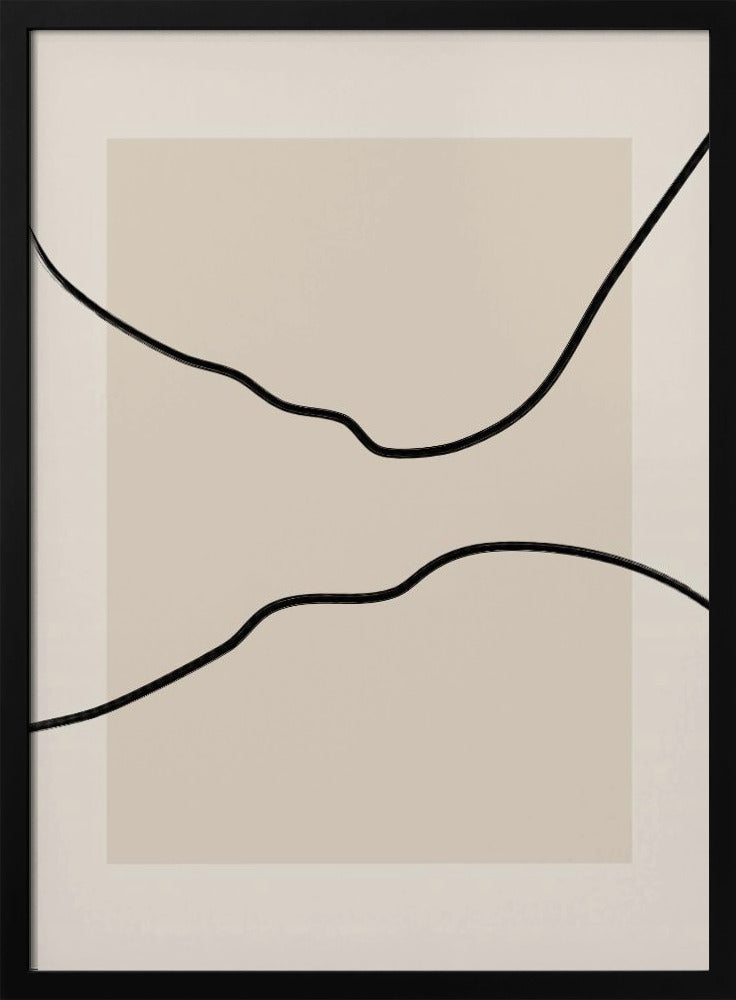 Soft Abstract Lines Art | Poster