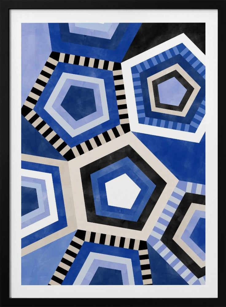 Geometric Pattern With Hexagonal Shape | Poster