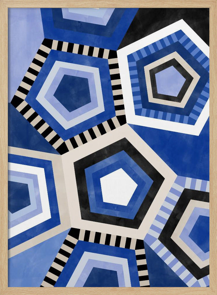 Geometric Pattern With Hexagonal Shape | Poster