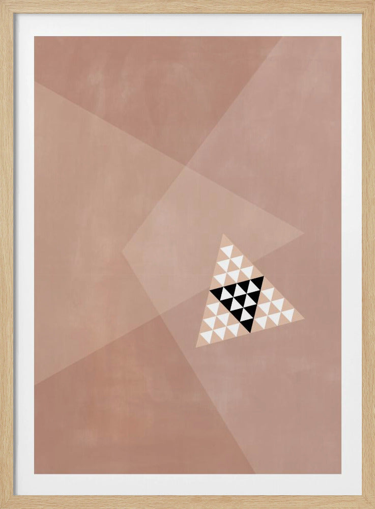 Geometric Design With A Central Triangular Pattern | Poster