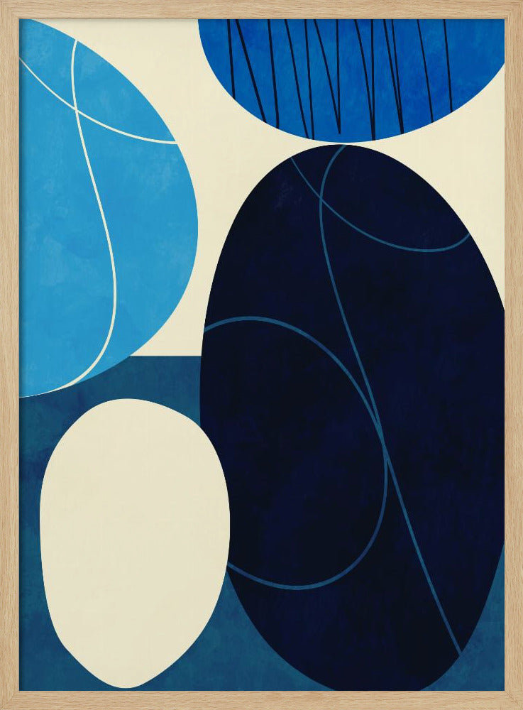 Shapes Play3 3blue | Poster