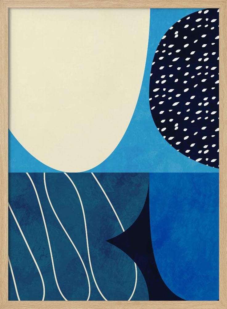 Shapes Play3 2blue | Poster