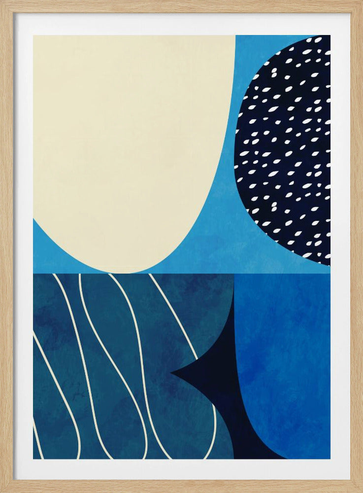 Shapes Play3 2blue | Poster