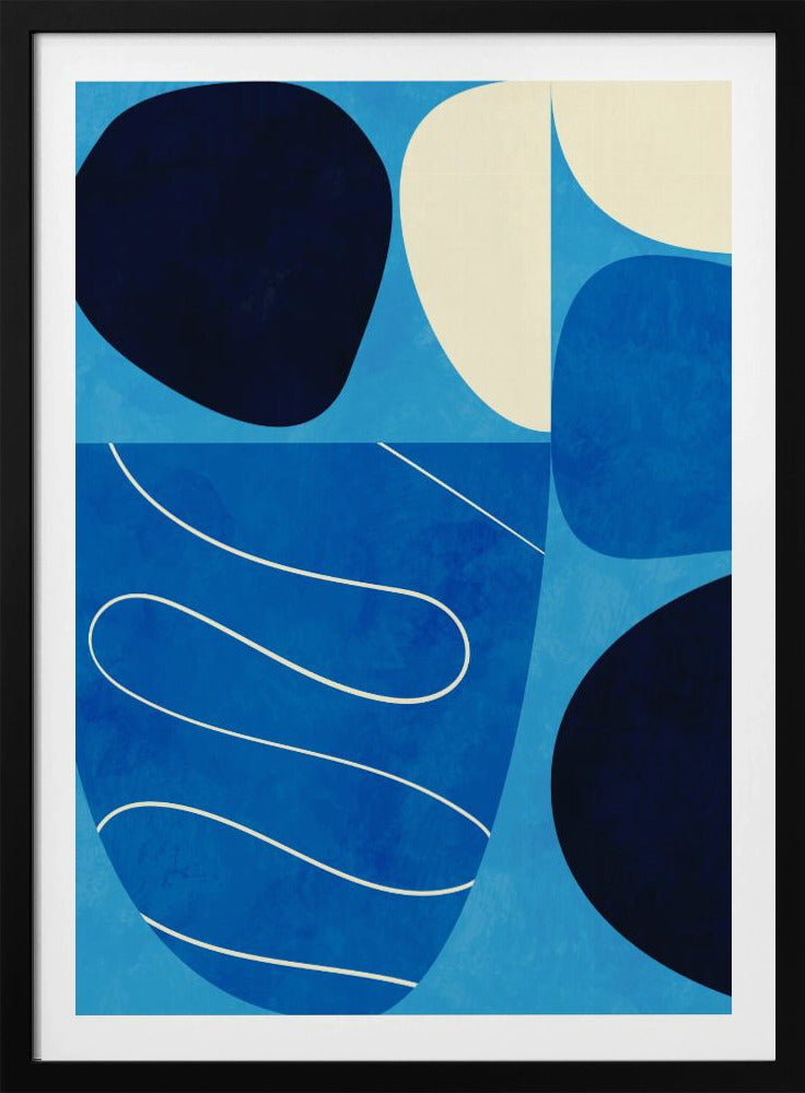 Shapes Play3 1blue | Poster