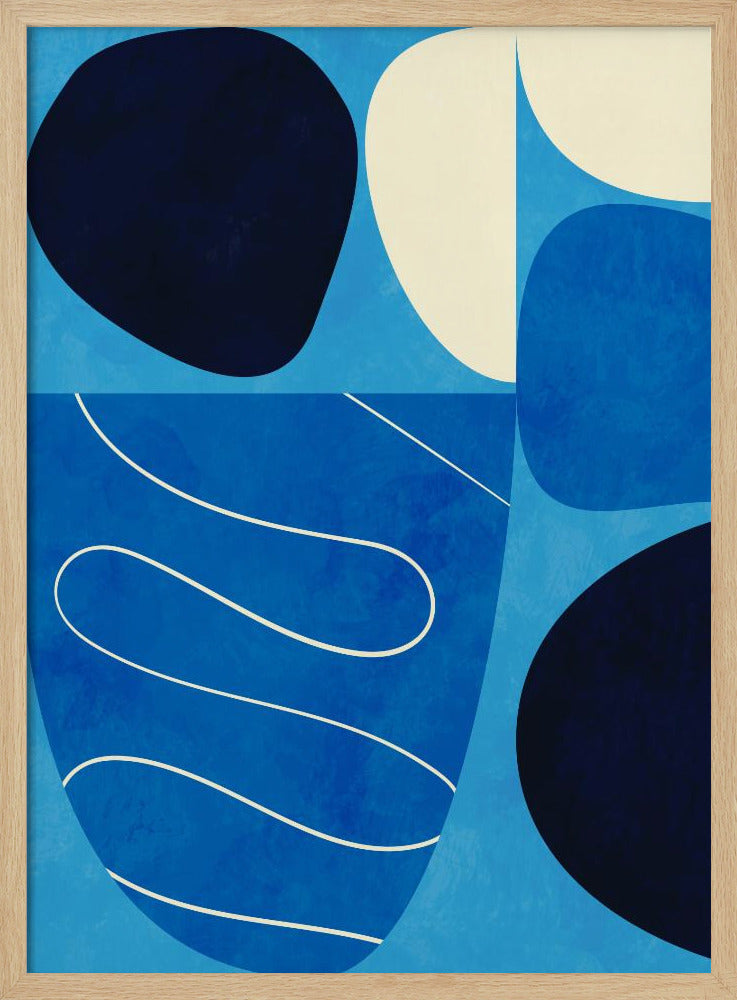 Shapes Play3 1blue | Poster